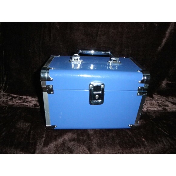 NEW VINTAGE 1998 VINYL TRAIN CASE 9" LINENS THINGS (9" WIDE X 6" TALL) - Picture 6 of 10